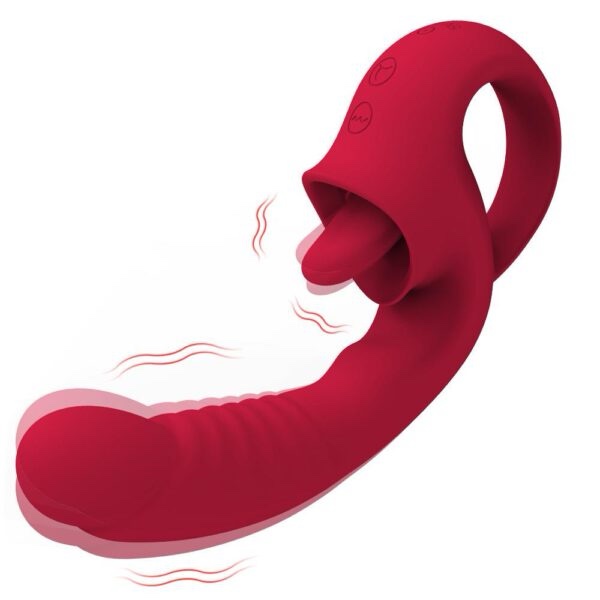 Kırmızı İkili Dildo