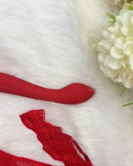 Kırmızı Renkli Dildo Vibratör